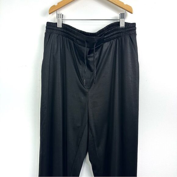 T Alexander Wang Black Satin Jogger Style Pant Sz Small - Picture 11 of 16